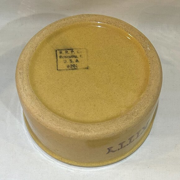 Vintage Robinson Ransbottom RRP Pottery Stoneware KITTY Bowl 6” D x 2.75" H - Picture 4 of 7